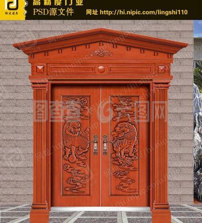 仿铜门图片