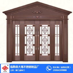 旋转门与临朐县大海不锈钢制品厂的铜门工艺探析