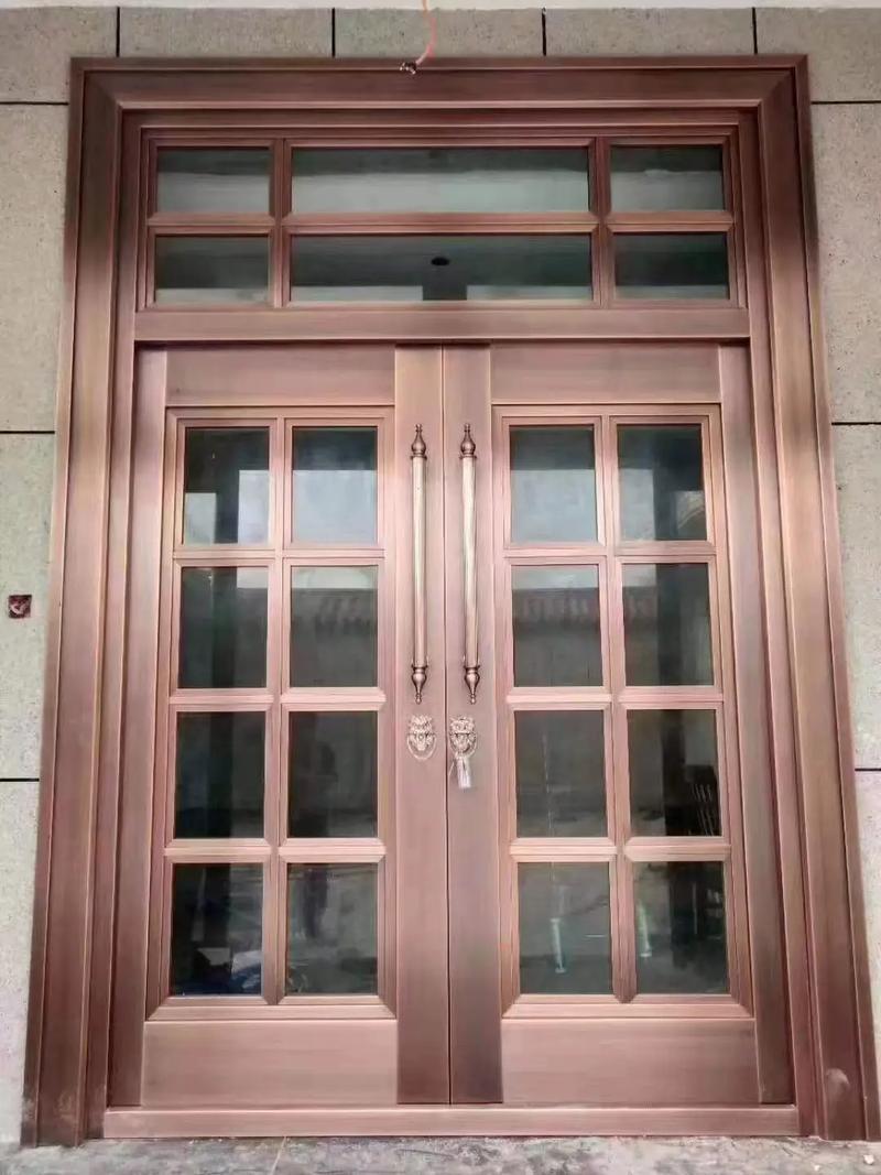 别墅玻璃铜门 高端定制与304材质的完美融合